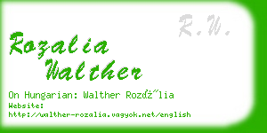 rozalia walther business card